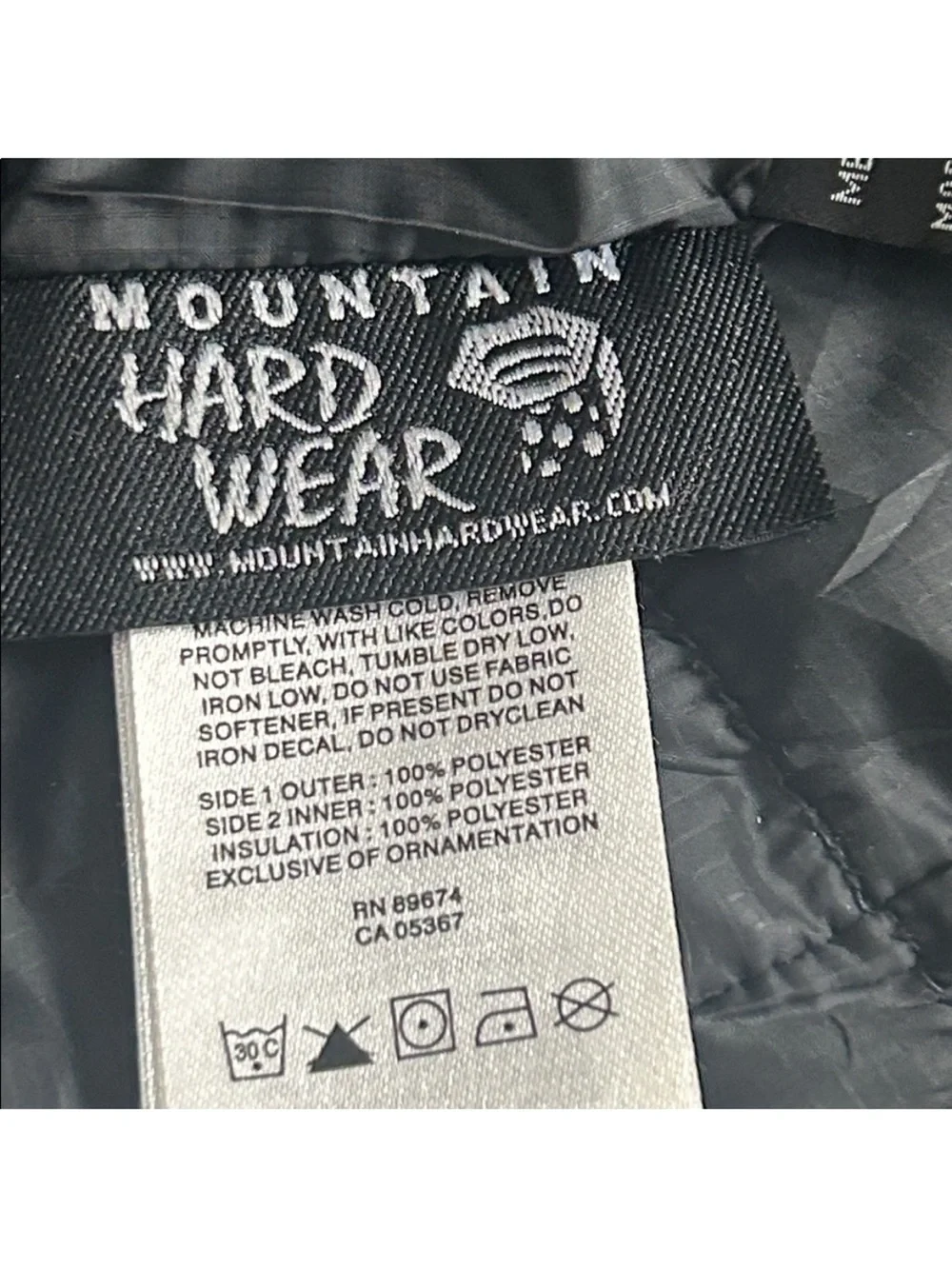 Mountain Hardwear Switch Flip Hooded Black Jacket Size XL